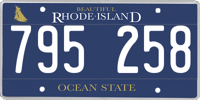 RI license plate 795258