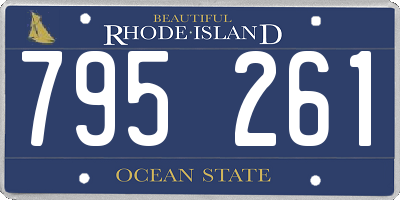 RI license plate 795261