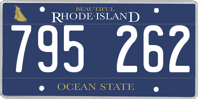 RI license plate 795262