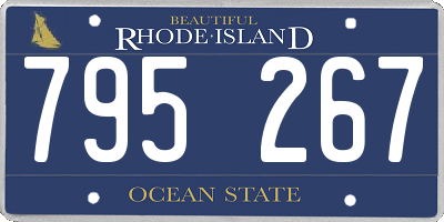 RI license plate 795267