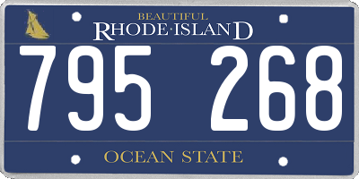 RI license plate 795268