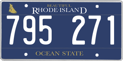 RI license plate 795271