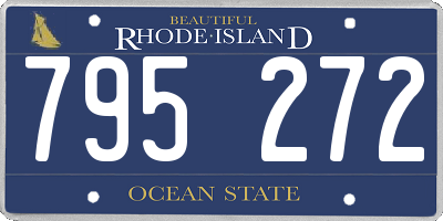 RI license plate 795272