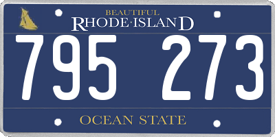 RI license plate 795273