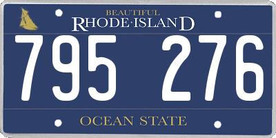 RI license plate 795276