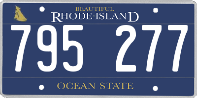 RI license plate 795277
