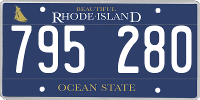 RI license plate 795280