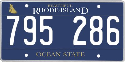 RI license plate 795286
