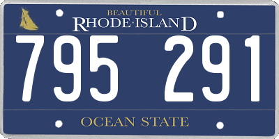 RI license plate 795291