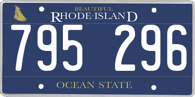 RI license plate 795296