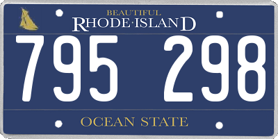 RI license plate 795298