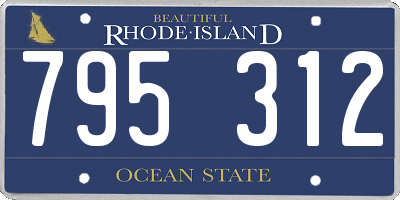 RI license plate 795312