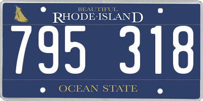 RI license plate 795318