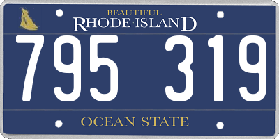 RI license plate 795319