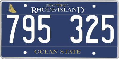 RI license plate 795325
