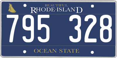 RI license plate 795328