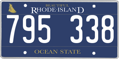 RI license plate 795338