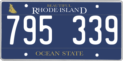 RI license plate 795339