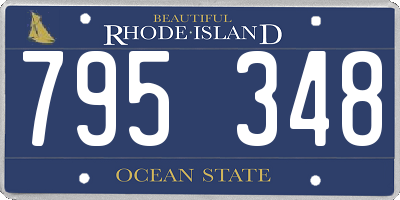 RI license plate 795348