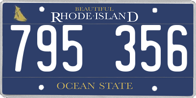 RI license plate 795356