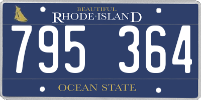 RI license plate 795364