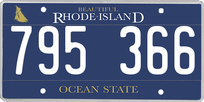 RI license plate 795366