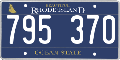 RI license plate 795370