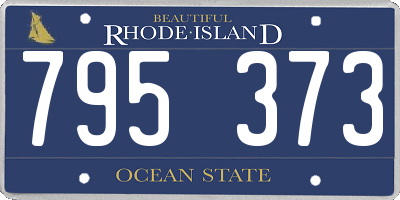 RI license plate 795373