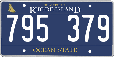 RI license plate 795379