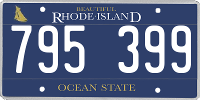RI license plate 795399