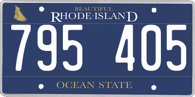 RI license plate 795405