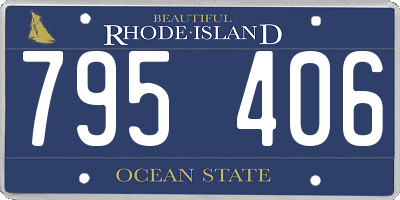 RI license plate 795406
