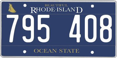 RI license plate 795408