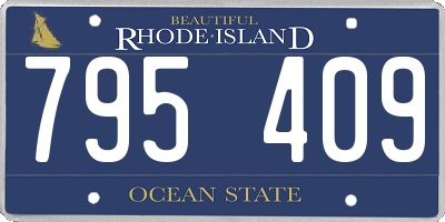 RI license plate 795409