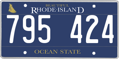 RI license plate 795424