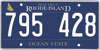 RI license plate 795428