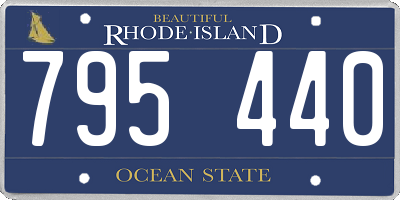 RI license plate 795440