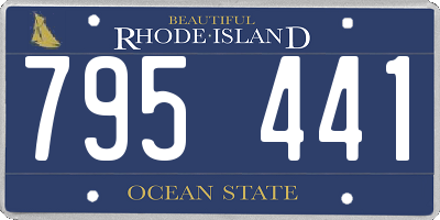 RI license plate 795441