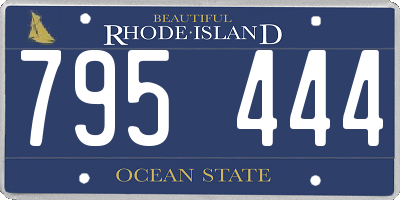 RI license plate 795444