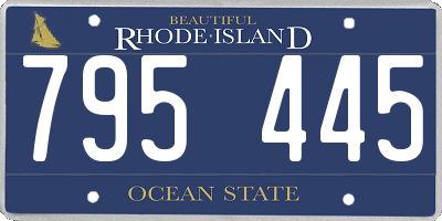 RI license plate 795445
