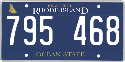 RI license plate 795468