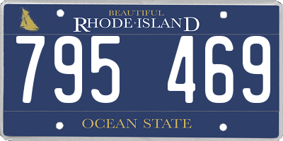 RI license plate 795469