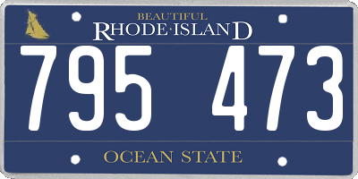 RI license plate 795473