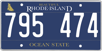 RI license plate 795474