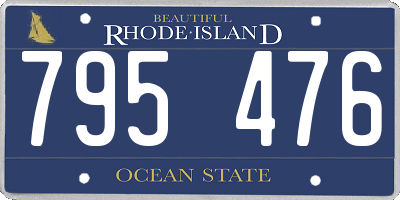 RI license plate 795476