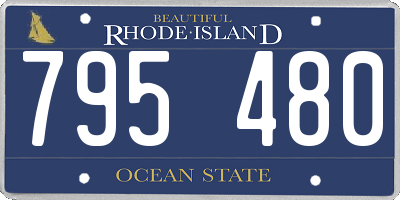 RI license plate 795480