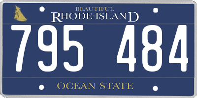 RI license plate 795484