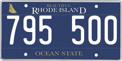 RI license plate 795500