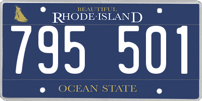 RI license plate 795501