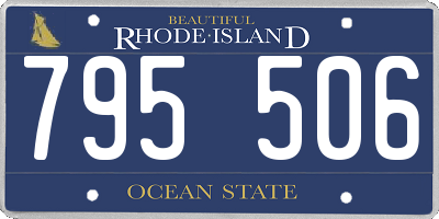 RI license plate 795506